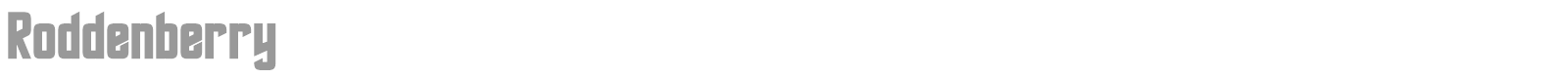 Roddenberry font preview